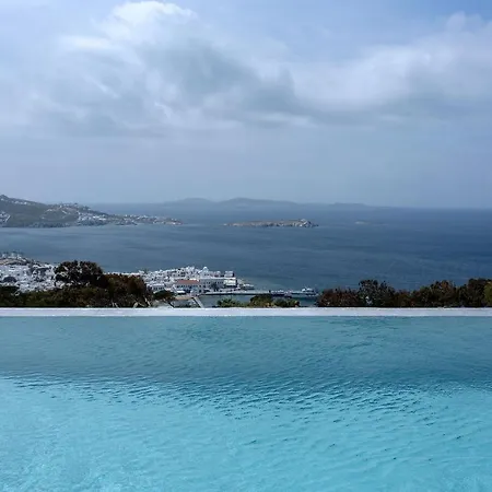 Super Luxury Mykonos - Saorsa - 5 Bedroom - Infinity Pool - Panoramic Sea Sunset Views Villa