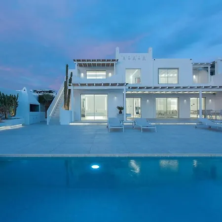 Villa Super Luxury Mykonos - Saorsa - 5 Bedroom - Infinity Pool - Panoramic Sea Sunset Views Mykonos Town